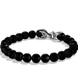 DAVID YURMAN SPIRITUAL 8MM BEADS BRACELET WITH BLACK ONYX